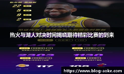 热火与湖人对决时间揭晓期待精彩比赛的到来